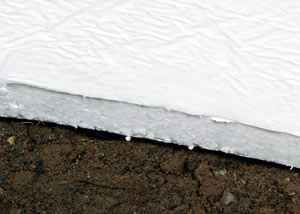 Insulation installed on a crawl space floor in Methuen