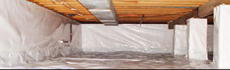 an encapsulated crawl space system in Framingham