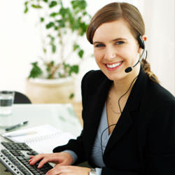 A disaster restoration customer service expert in Somerville manning the phones