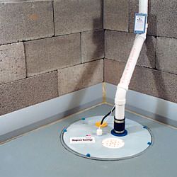 DryTrak® baseboard drain pipe