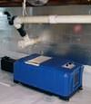 view of an energy efficient crawl space dehumidifier system installed