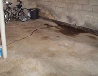basement floor crack repair system in Massachusetts