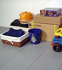 Basement sub flooring installed in Waltham, Massachusetts