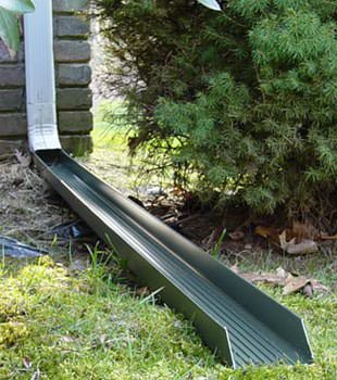 Gutter downspout extension installed in Billerica