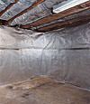 An energy efficient radiant heat and vapor barrier for a Billerica basement finishing project