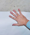 closeup of a plastic basement wall covering on concrete in North Andover
